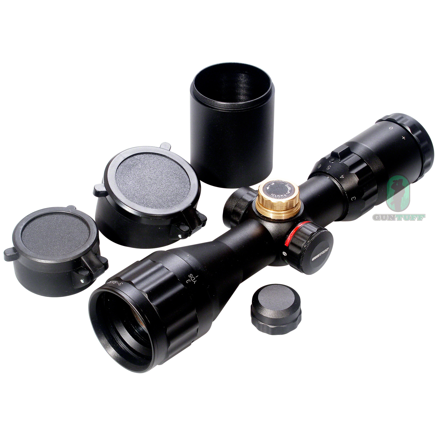 Illuminated 39x32 AO PX Adj COMPACT MINI Riflescope Telescopic Sight