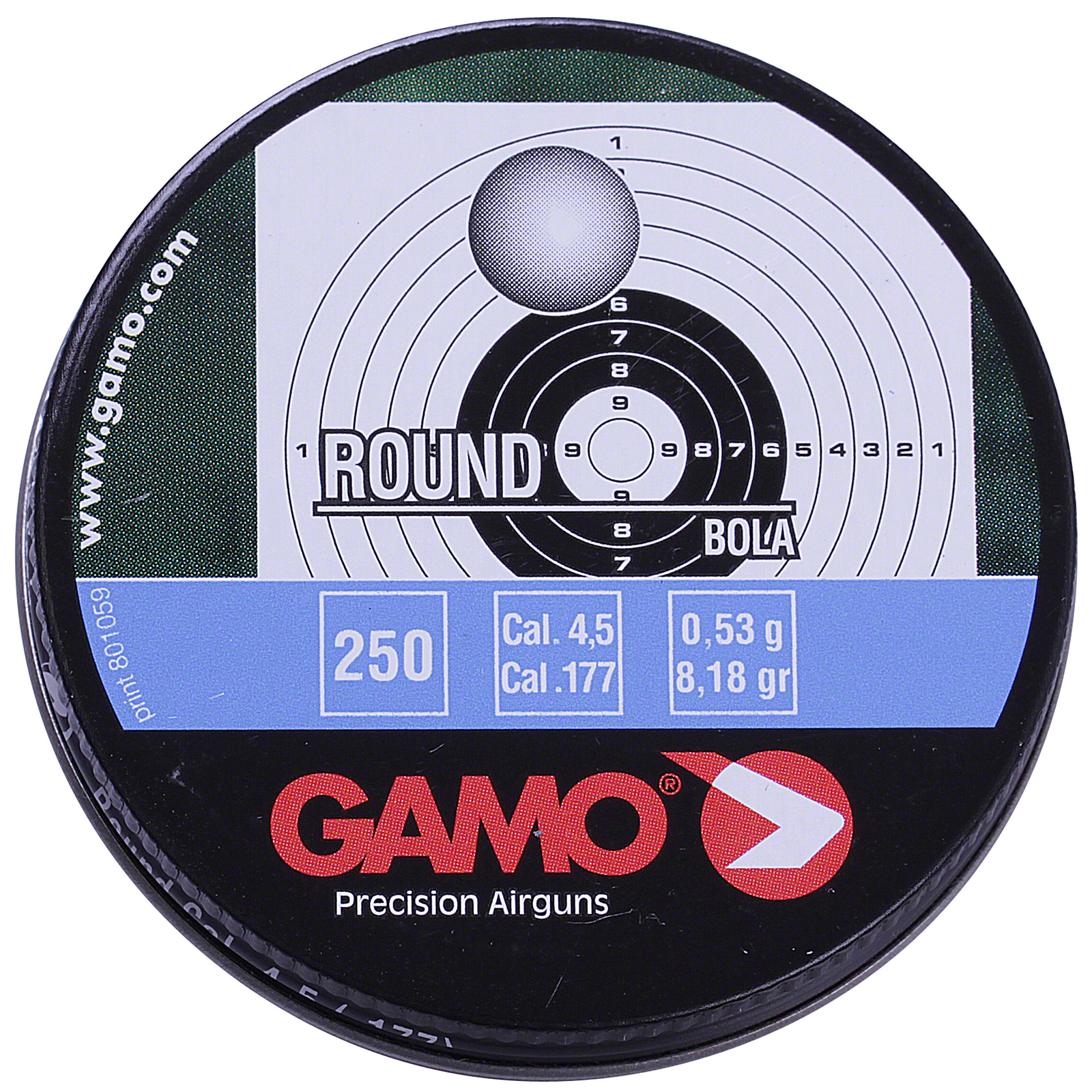 Gamo LEAD Balls BB .177 4.5mm Air Rifle Gun Round Pellets 250 Tin BB's 6320324 eBay