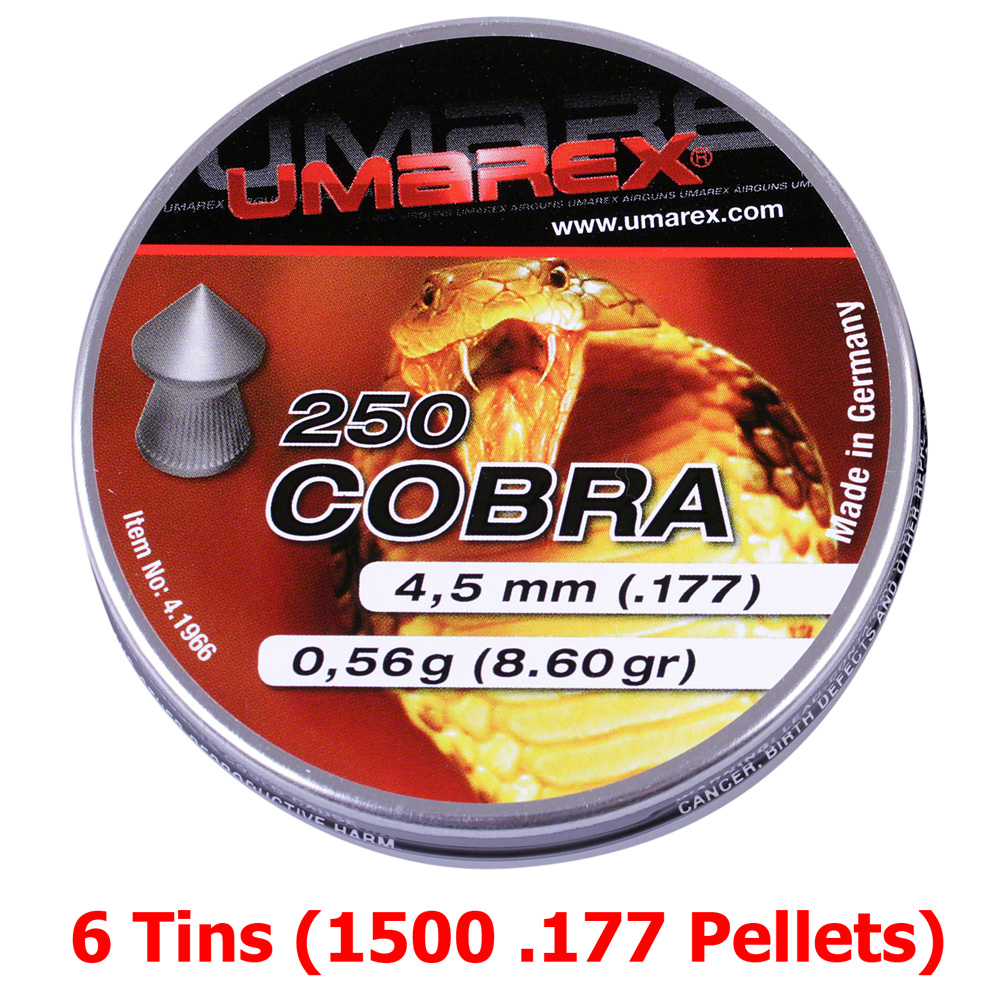 Umarex Cobra .177 Pointed Ribbed Hunting Pest Control Airgun Pellets 4