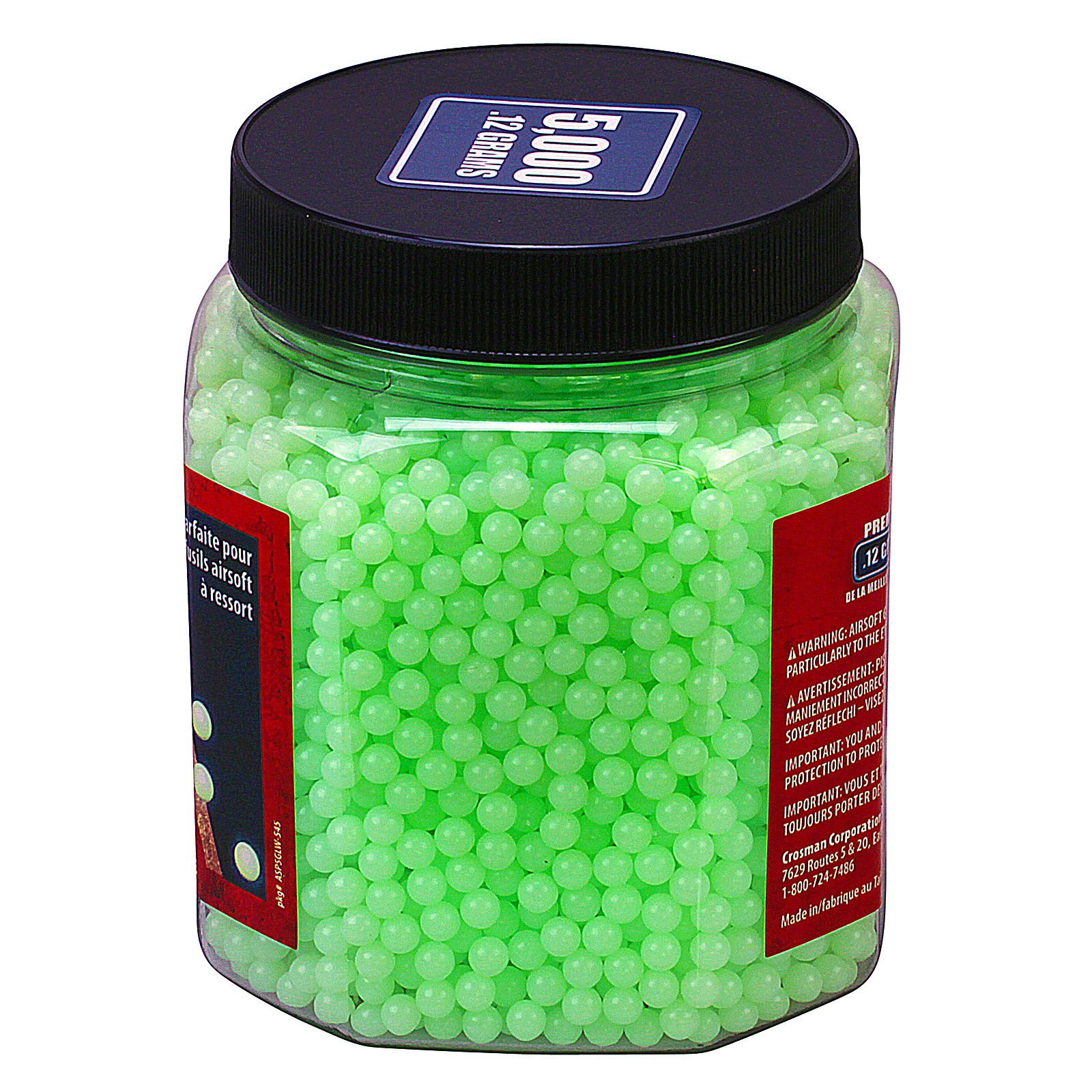 5000 Crosman TRACER 6mm .12g SOFT AIR Airsoft BB Pellet Glow In The