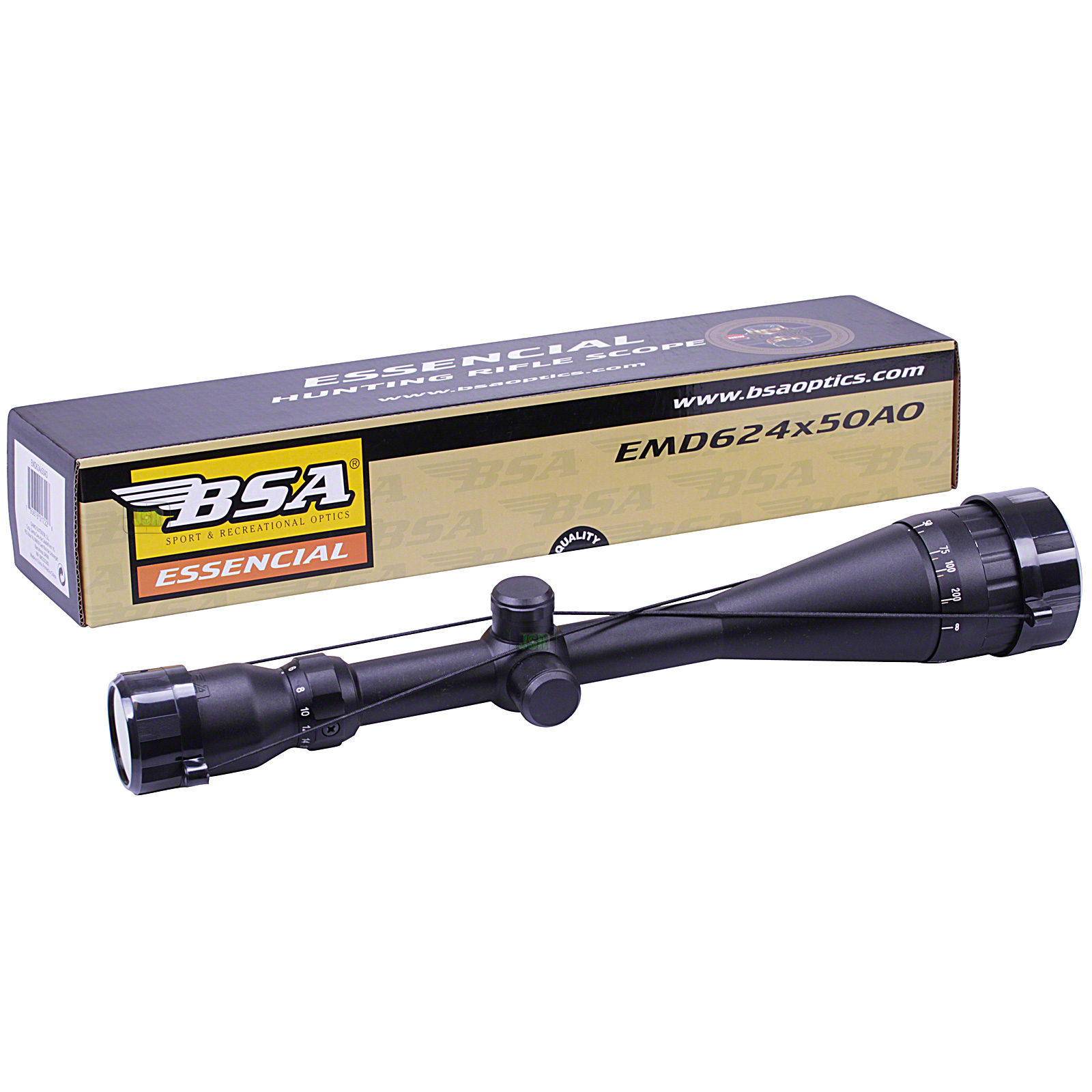 BSA EMD 624x50 AO Essential TELESCOPIC PX Adj Mil Dot Air Gun Rifle