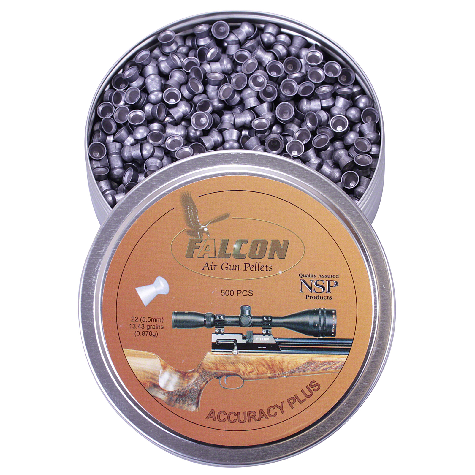 Falcon Accuracy Plus PELLETS Domed Airgun Air Rifle Hunting Target 177