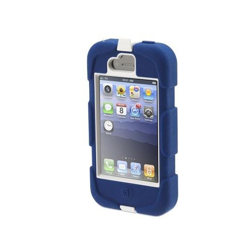 New Genuine Griffin Survivor Military Duty Case Iphone 4 4s White Navy 