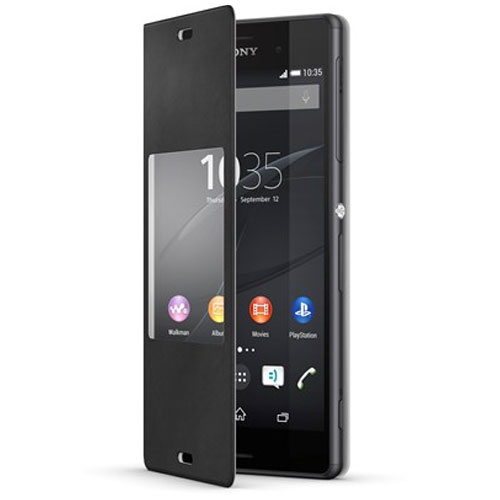 official sony style up smart window cover for sony xperia z3 black scr24 ebay official sony style up smart window cover for sony xperia z3 black scr24 ebay