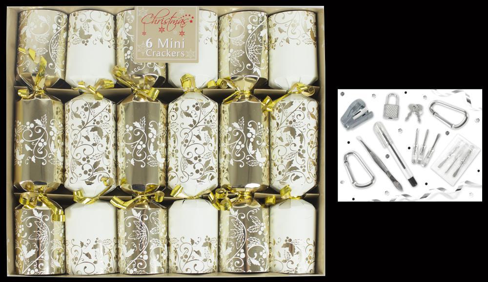 6 pack of mini luxury gold christmas crackers ebay 6 pack of mini luxury gold christmas crackers ebay