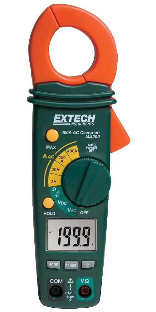 Extech Instruments MA200 400a Ac/dc Clamp Meter eBay