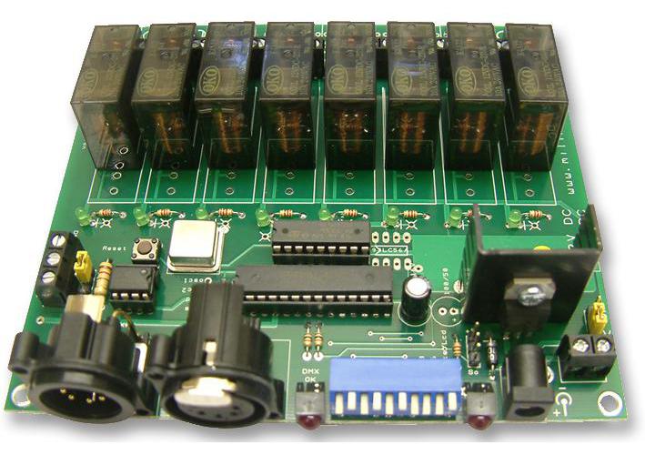 MILFORD INSTRUMENTS 1493 8 CHANNEL DMX RELAY BOARD eBay