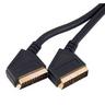 View Item Scart to Scart 21 pin Gold Cable 3 m Lead