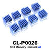 View Item Thermaltake Aluminium Blue VGA RAM Heatsink CL-C0026
