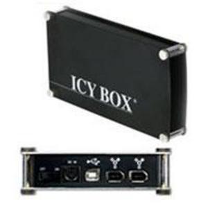Icy Box 3.5" IDE/PATA USB2 & Firewire Black External Hard Drive Caddy IB-351UE-B Preview