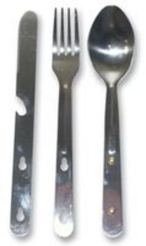 Camping Cutlery Set Knife Fork Spoon Tin Opener Preview
