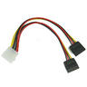 View Item MOLEX to twin 2 Sata Power Adaptor Lead / Convertor Cab