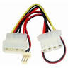 View Item Twin Molex LP4 to 3 Pin Fan Power Lead