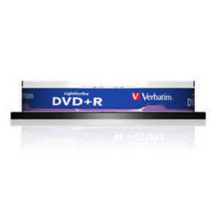 Verbatim DVD+R 16x Lightscribe 10 Pack Spindle #43576 Preview