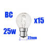 View Item Golf Ball Bulb Halogen 25w=40w Bayonet Cap BC B22 x 15