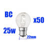 View Item Golf Ball Bulb Halogen 25w=40w Bayonet Cap BC B22 x 50