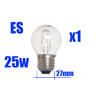 View Item Golf Ball Bulb Halogen 25w=40w Screw Cap ES E27 x 1