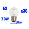 View Item Golf Ball Bulb Halogen 25w=40w Screw Cap ES E27 x 30