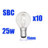 View Item Golf Ball Bulb Halogen 25w=40w Small Bayonet SBC x 10