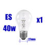 View Item GLS Halogen Light Bulbs 40w=60w Screw Cap ES E27 x 1