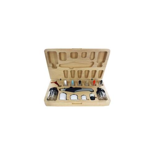 AZ4709T Aztek Airbrush Set Deluxe Wood Box eBay