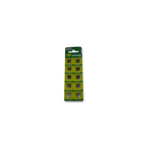 GP BATTERIES - GPA76-C10 - BUTTON CELL, ALK A76 1.5V PACK 10 , BATTERY ...