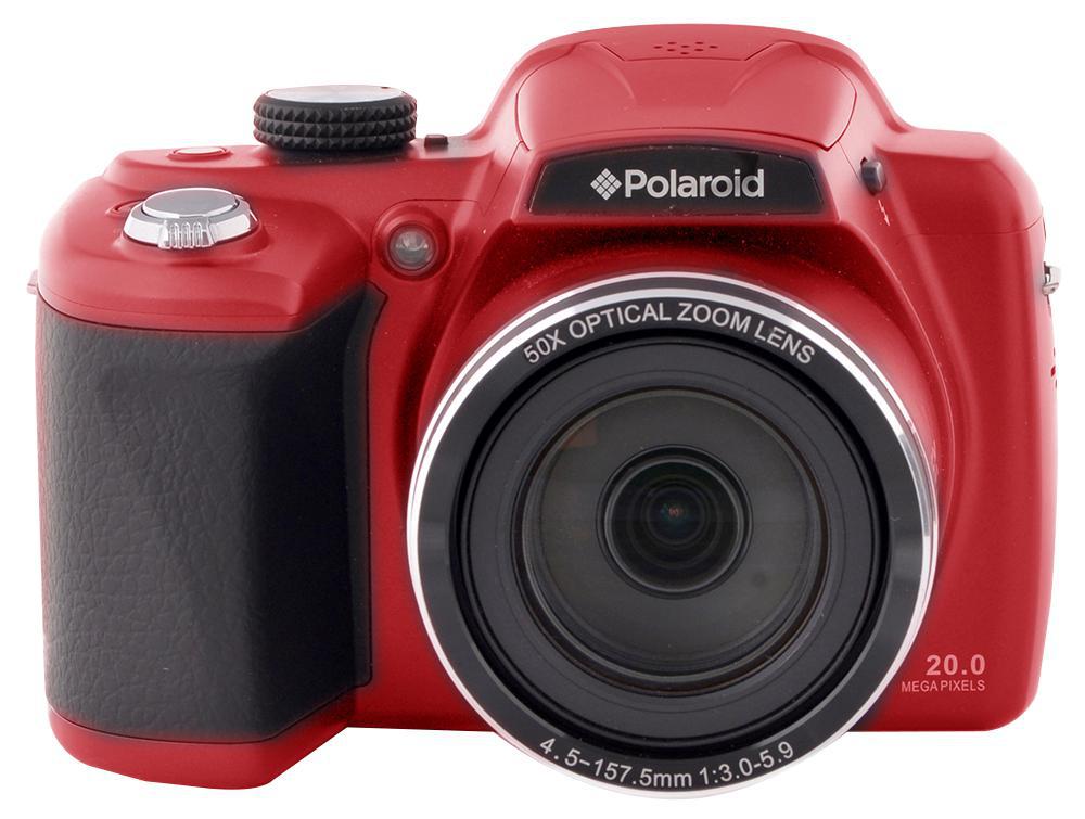 Polaroid 20mp Bridge Camera In Red With 50x Optical Zoom & 4x Digital