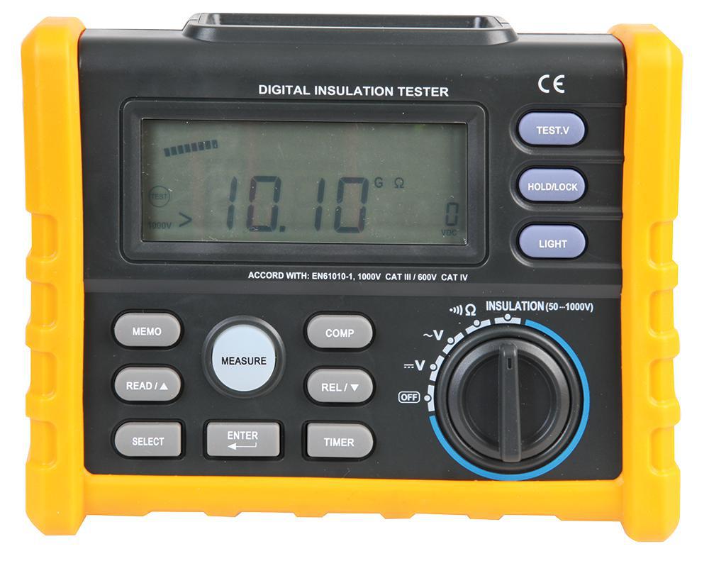Duratool Digital Insulation Tester Ac/dc Voltage & Continuity Testing Functions