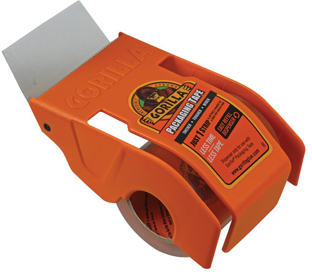 Gorilla Tape Gorilla® Heavy Duty Clear Packaging Tape & Dispenser 18m X