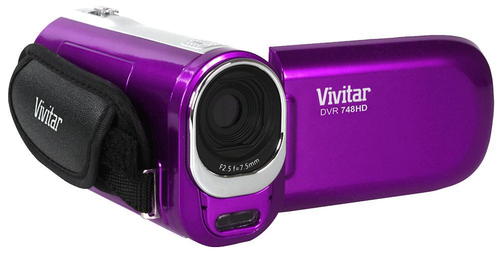 Vivitar DVR748HDPUR 12.1mp Video Recorder In Purple With 4x Digital
