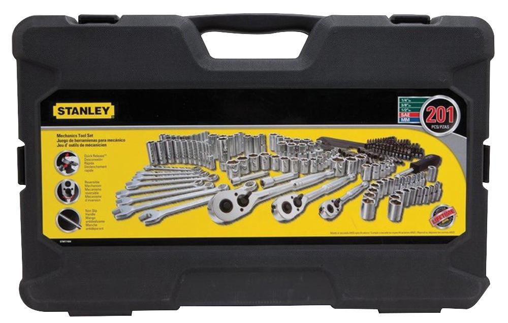 Stanley STMT71654 201pc Mechanics Tool Set / Socket Set eBay