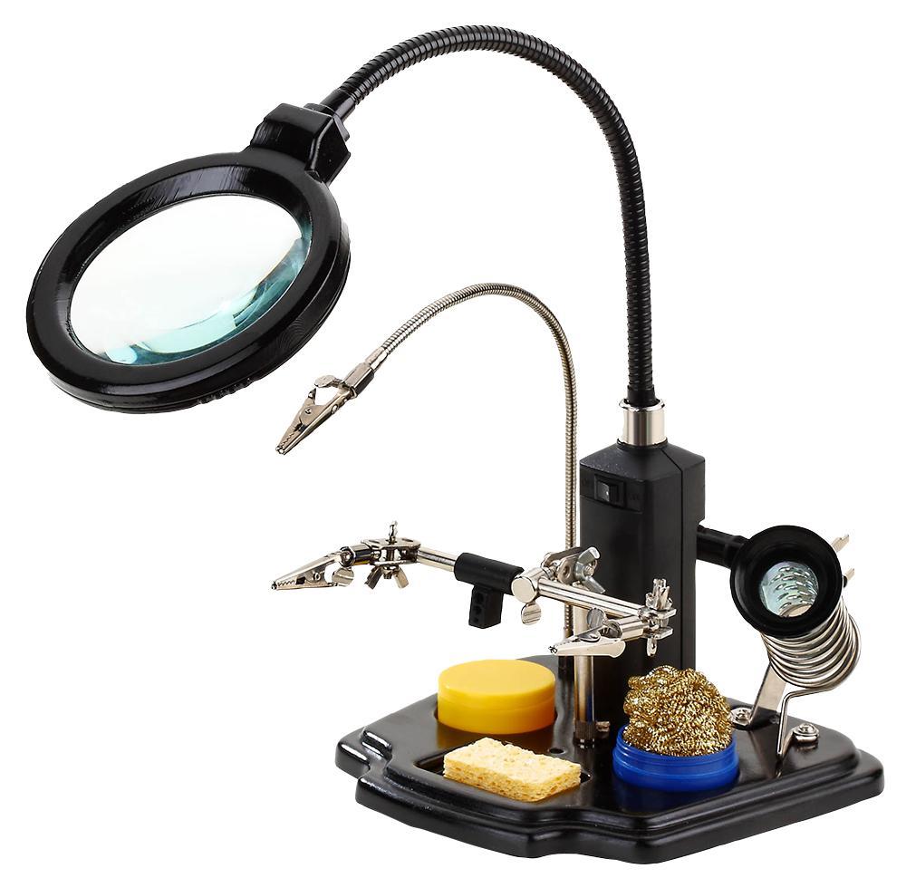 Duratool D03169 Led Magnifying Lamp With Third Hand eBay