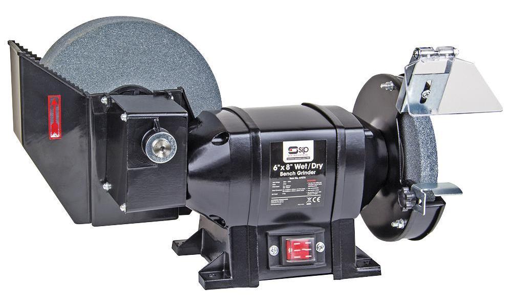 Sip 07576 8" X 6" 375w Wet/dry Bench Grinder eBay