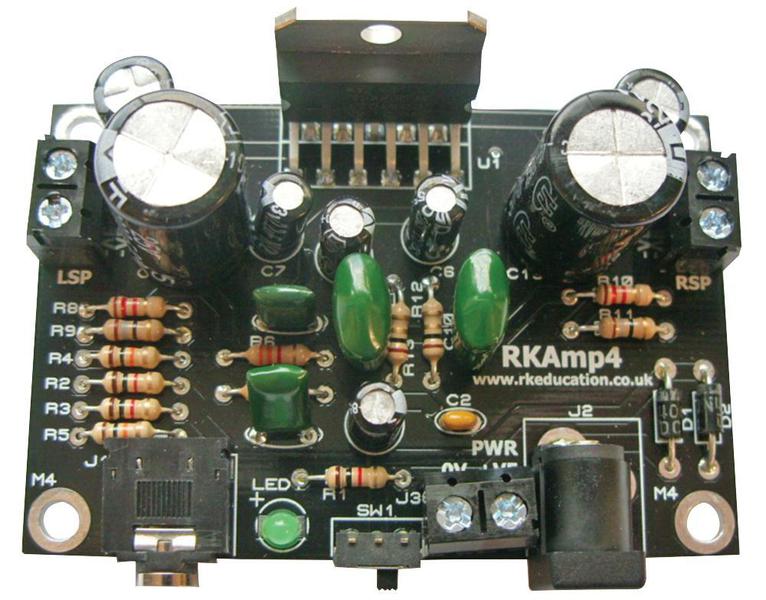 Rk Education RKAMP4 KIT Stereo Amplifier Kit, 2x 10w Self Build