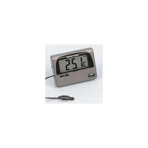 3370 BLACK Indoor/Outdoor Thermometer With Large Display eBay