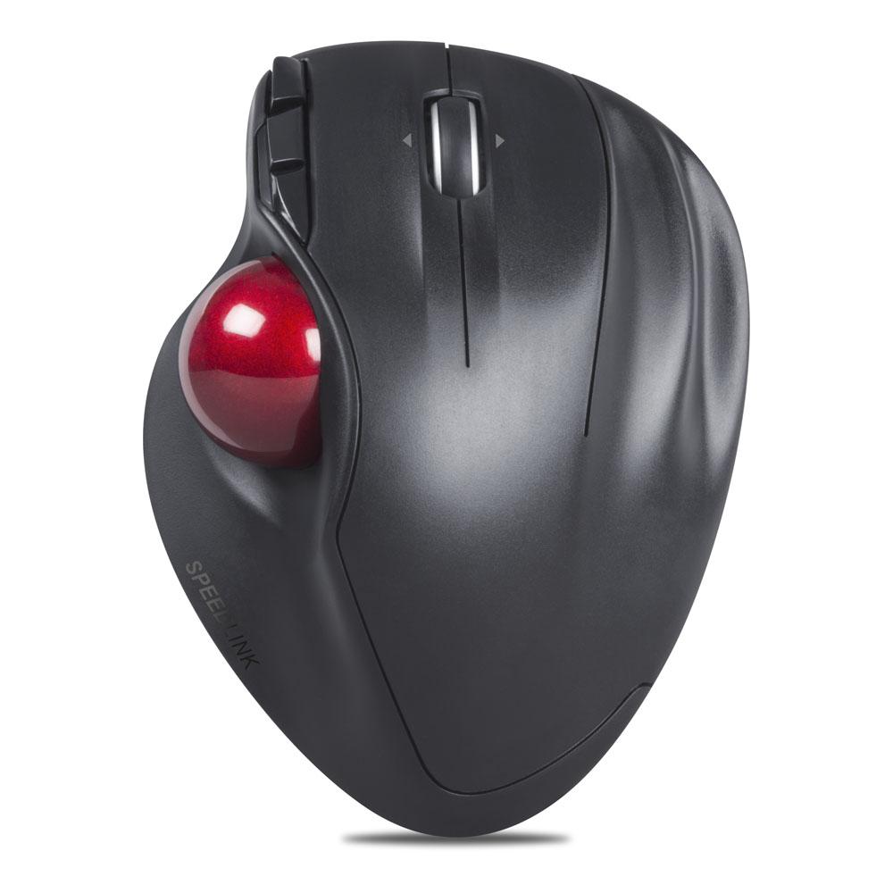 SPEEDLINK Aptico Wireless Ergonomic 1600dpi Laser Trackball Mouse, Black
