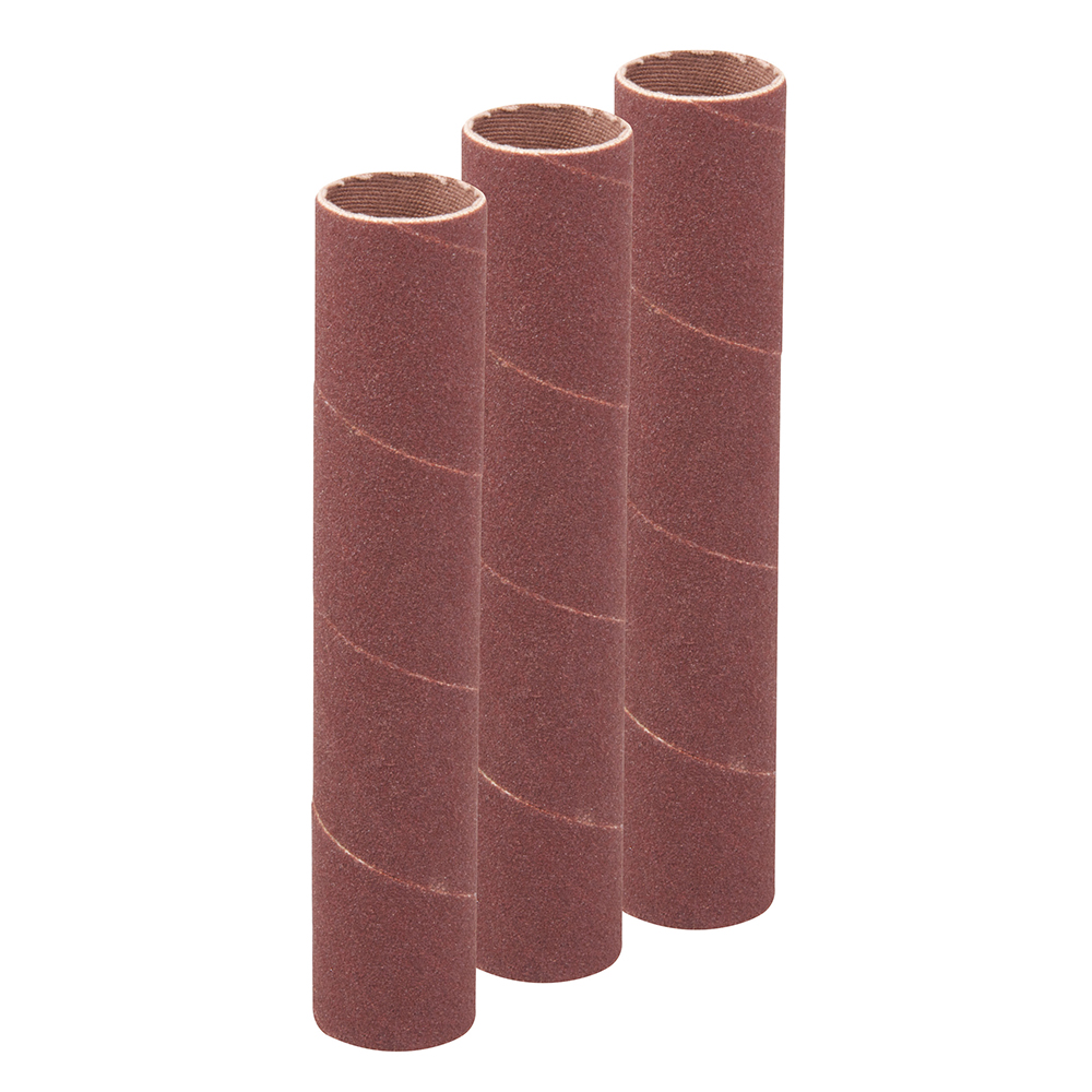 T1161 90mm Bobbin Sleeves 3 pack 19mm 120 Grit Sanding Drum Sanding
