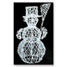 View Item 120 LED bulbs Crystal beaded snowman Christmas Decoration
