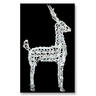 View Item 120 White crystal LED Light Standing Reindeer Christmas Decoration