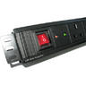 View Item 2U 6-Way Horizontal 13A Switched 19-inch PDU with Surge Protection PDU-6WS-H-SP