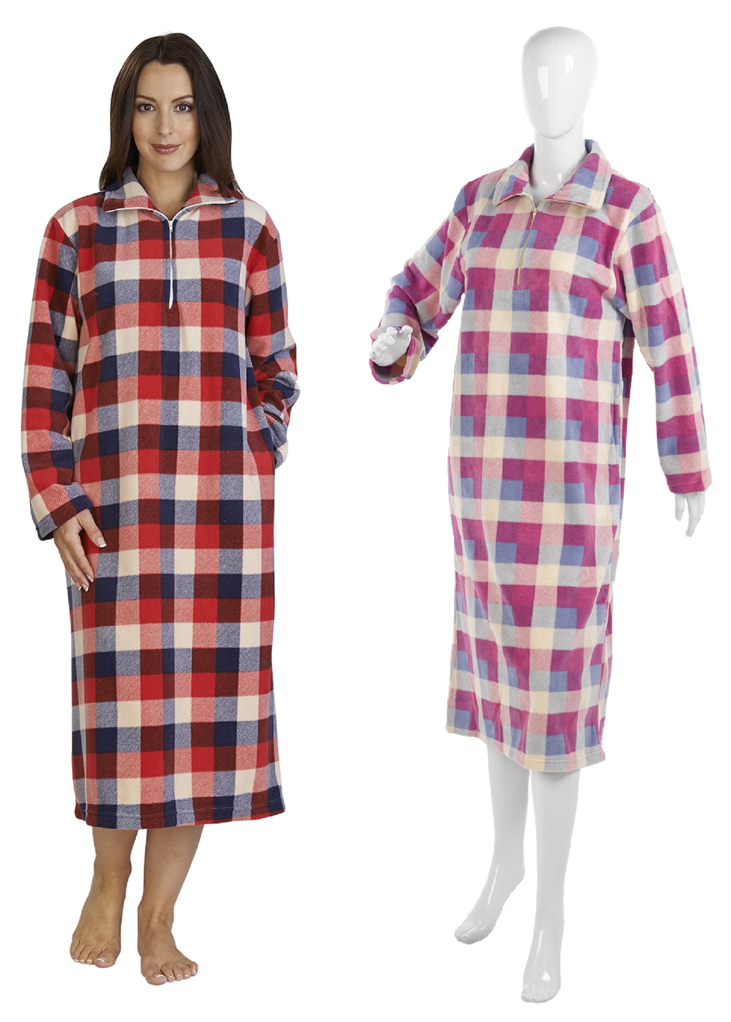 long fleece nightdresses
