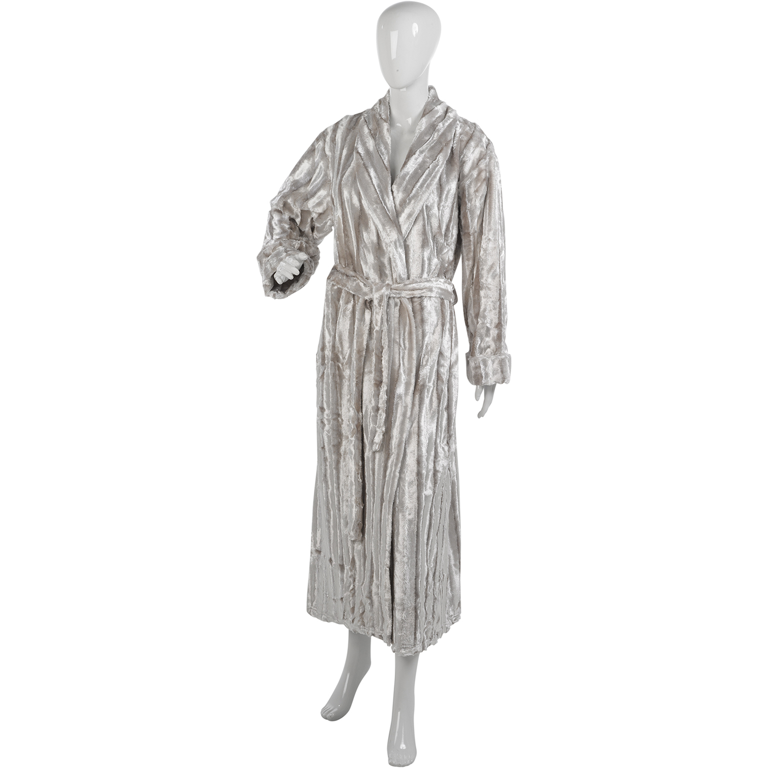fur gown robe