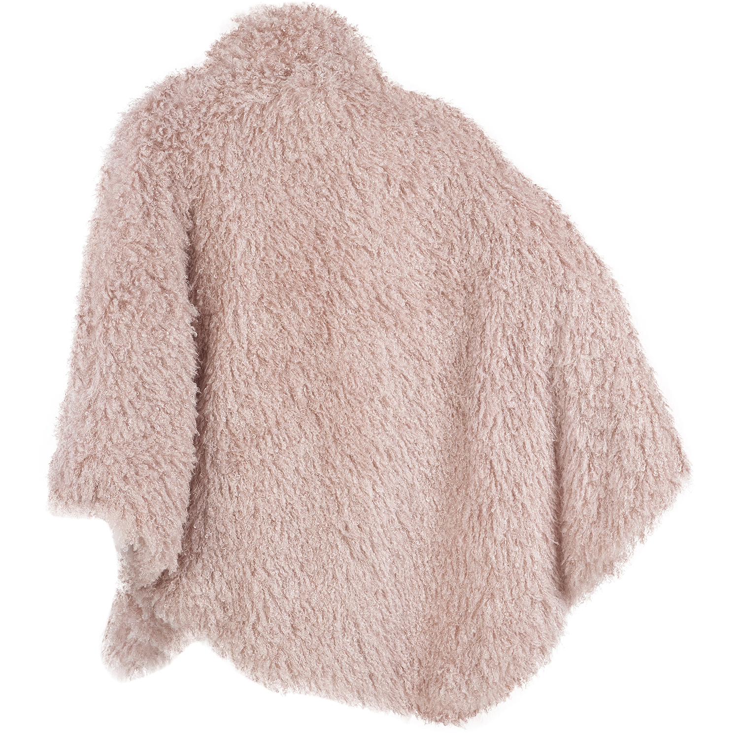 Ladies Luxury Fluffy Poncho Loungewear Slenderella Womens Mongolian