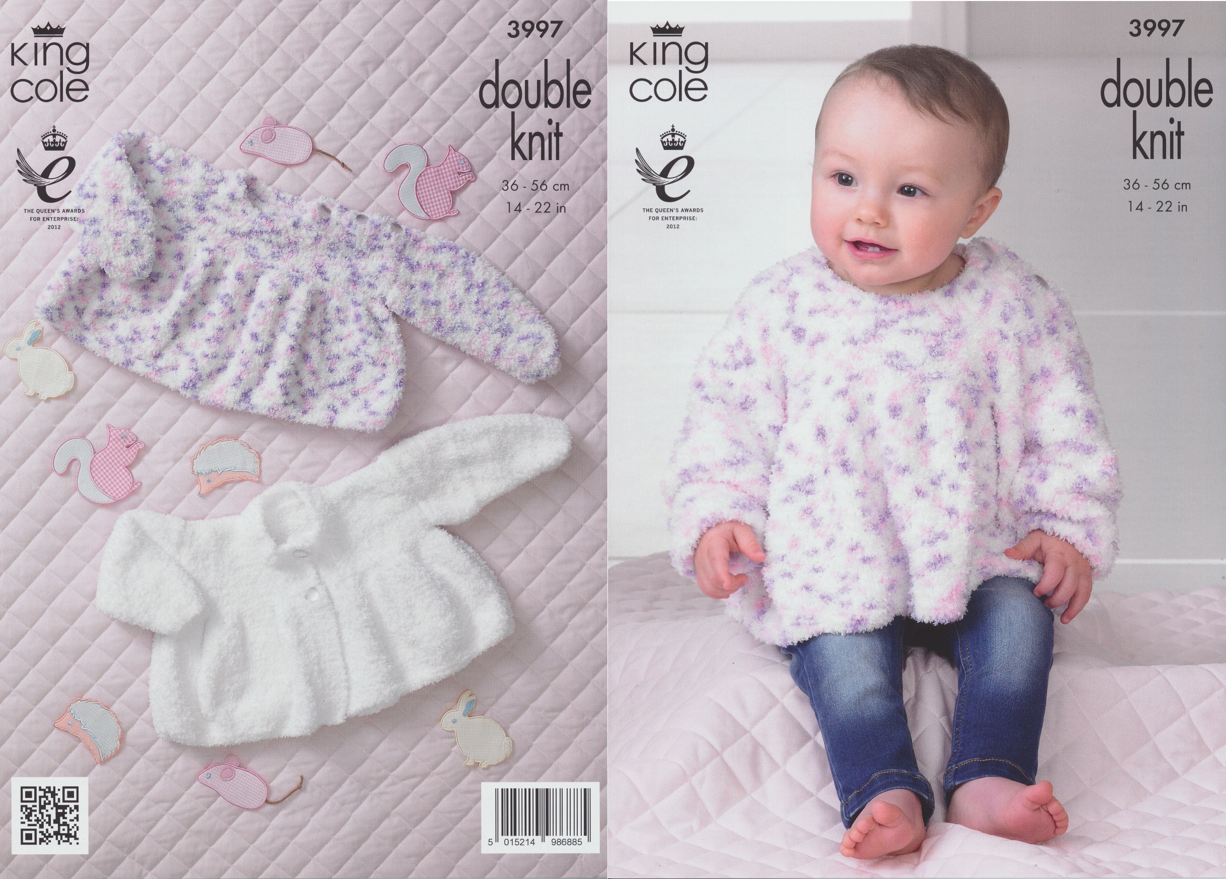 Cuddles DK Knitting Pattern King Cole Cardigan And Sweater Baby 3997 eBay