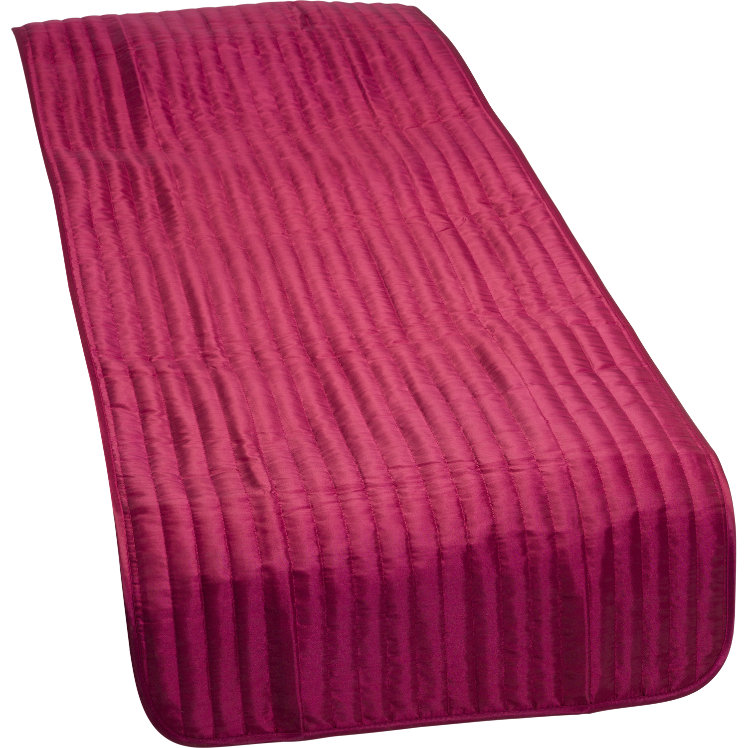 Catherine Lansfield Satin Look Quilted Bed Runner Luxury Plain Taffeta