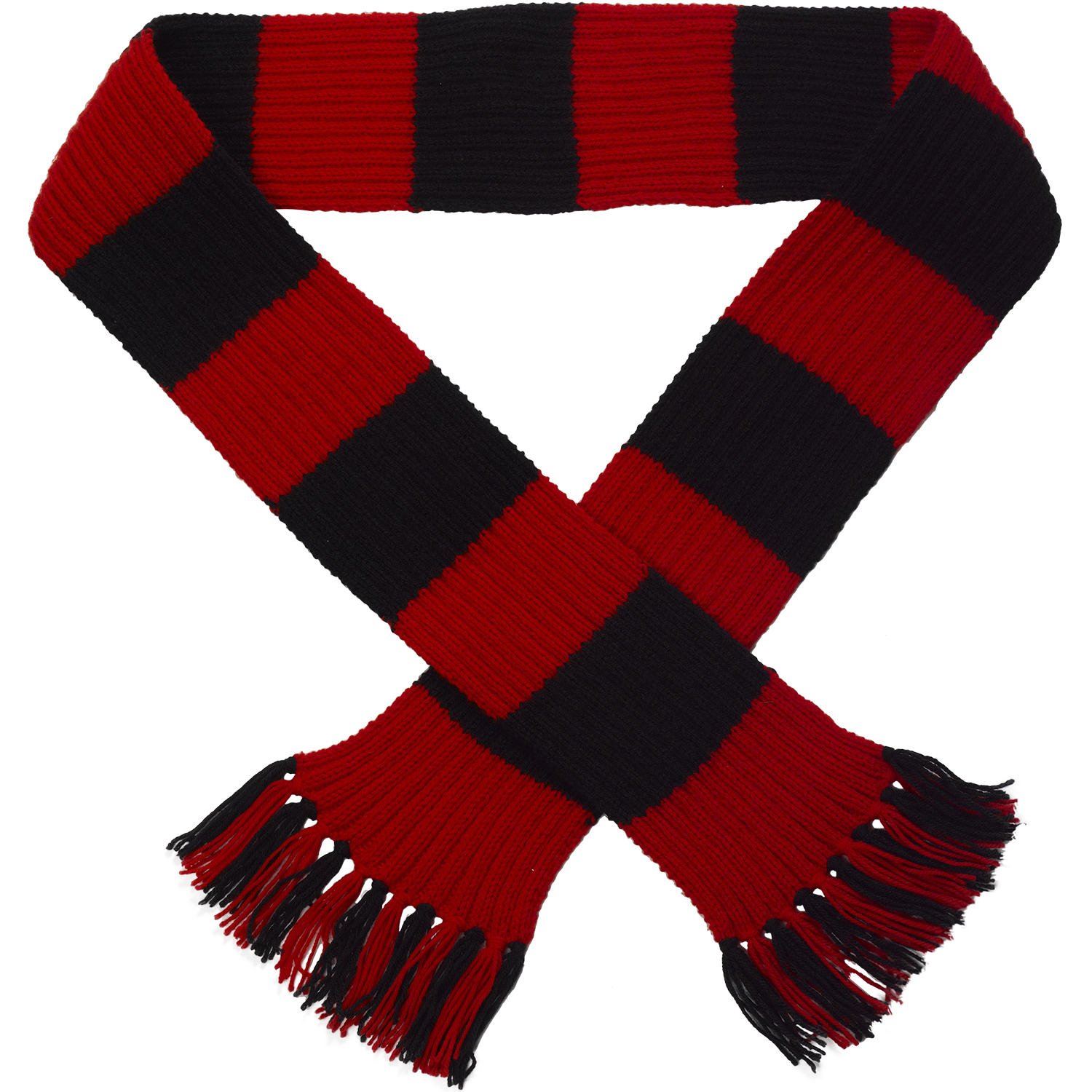 Premier League Team Striped Football Scarf Knitting Pattern Wool Craft