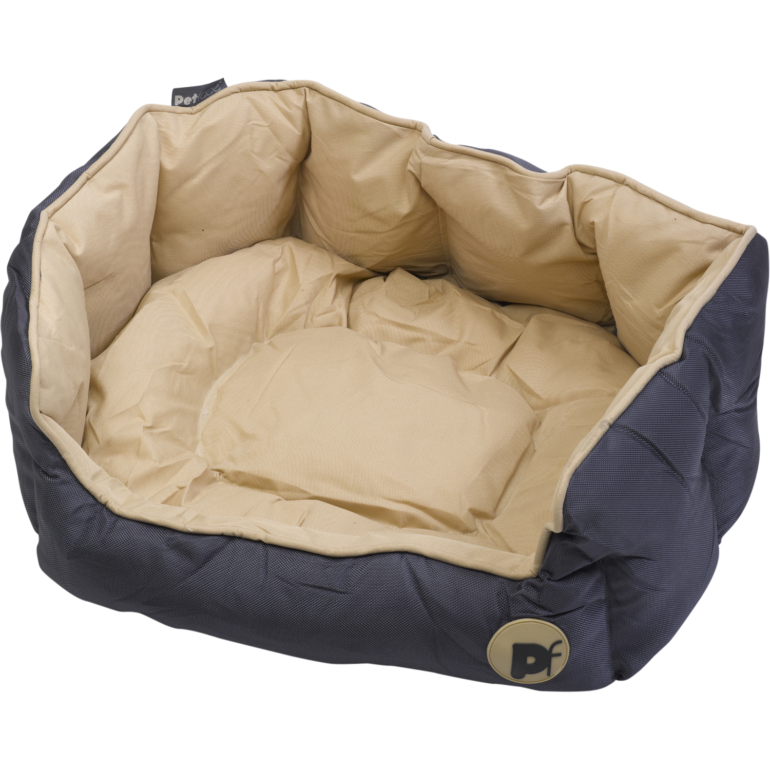 Oval Square Petface Waterproof Dog Puppy Bed Luxury Bedding Reversible