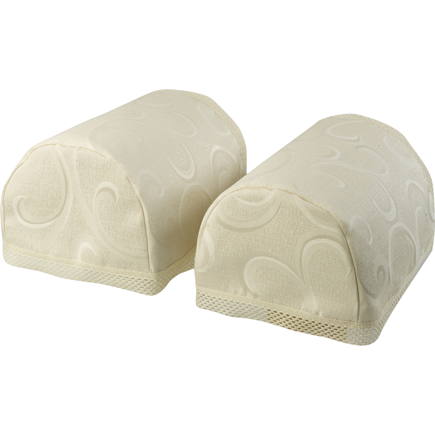 Traditional Pair of Round Arm Caps or Chair Back with Crochet Trim Mill Outlets