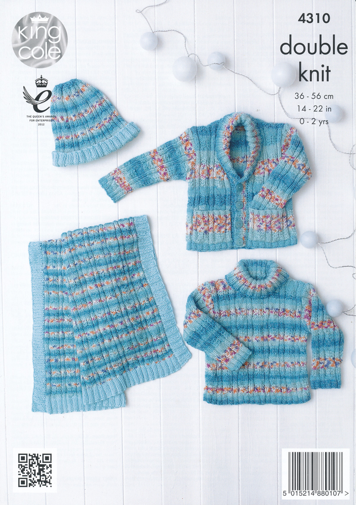 King Cole Double Knitting Pattern Baby Sweater Waistcoat ...