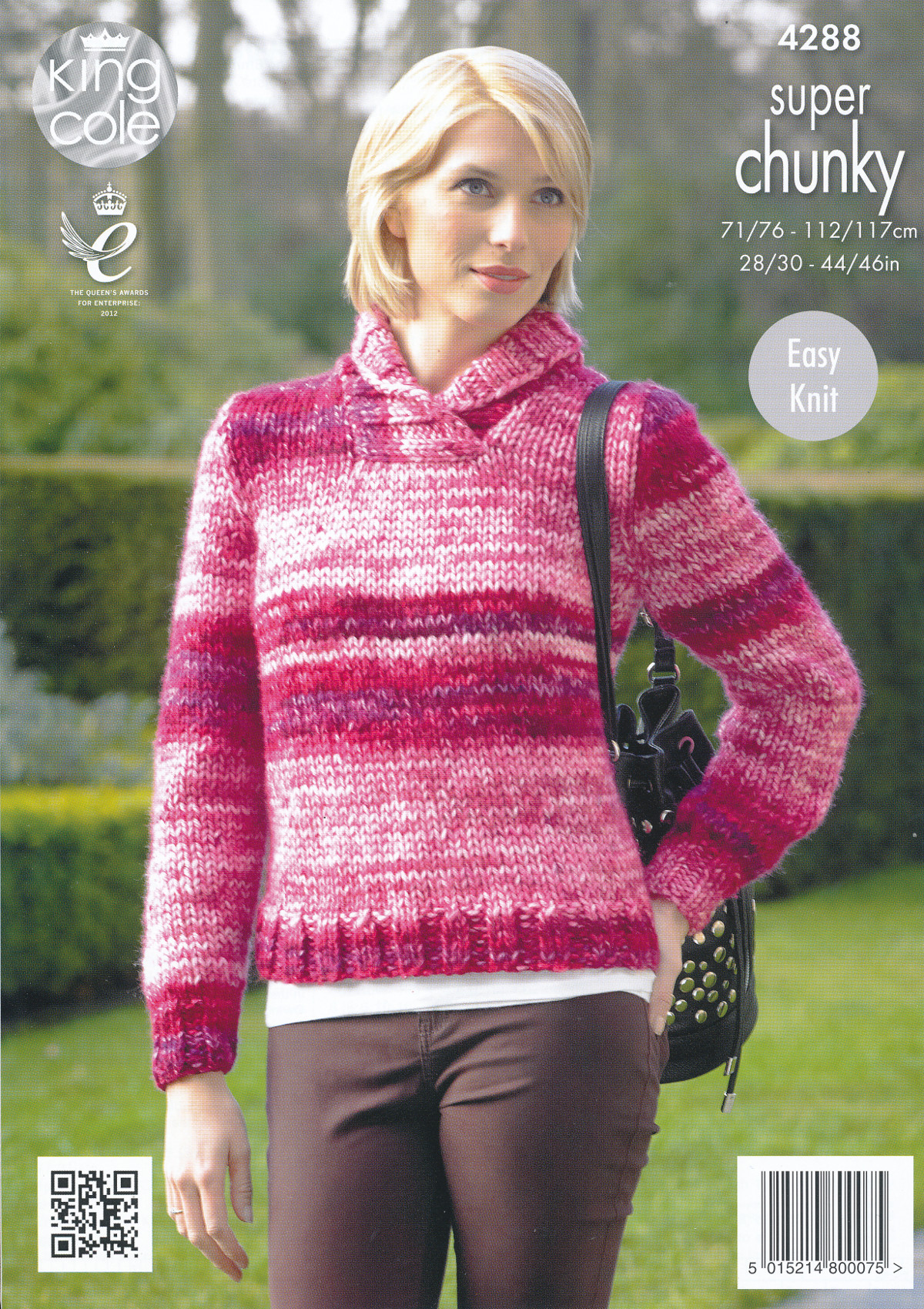 Ladies Super Chunky Knitting Pattern King Cole Ribbed Jacket Sweater Jumper 4...